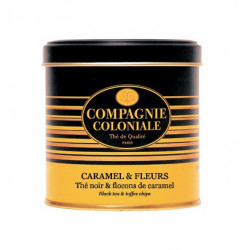 Thé Caramel et fleurs en Boite Métal Luxe Compagnie Coloniale