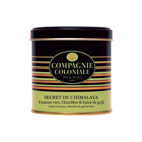 Thé vert Secret de l'Himalaya en boite métal luxe