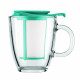 Tasse en Verre 0.35l avec filtre couleur - Bodum