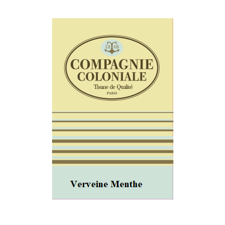 Infusion Verveine Menthe en sachet berlingo - Compagnie Coloniale